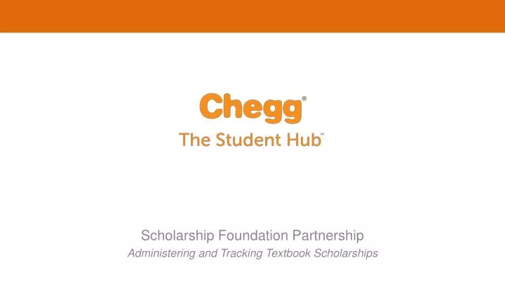 scholarship foundation partnership administering and tracking textbook scholarships