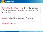 Comparing Volumes: Earth vs. Soccer Ball - slide 1