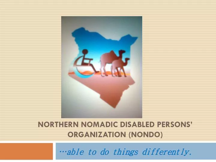 northern nomadic disabled persons organization nondo