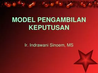 model pengambilan keputusan