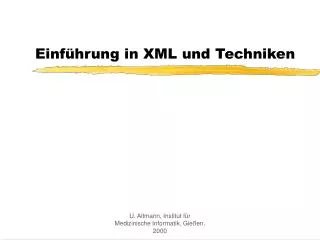 einf hrung in xml und techniken