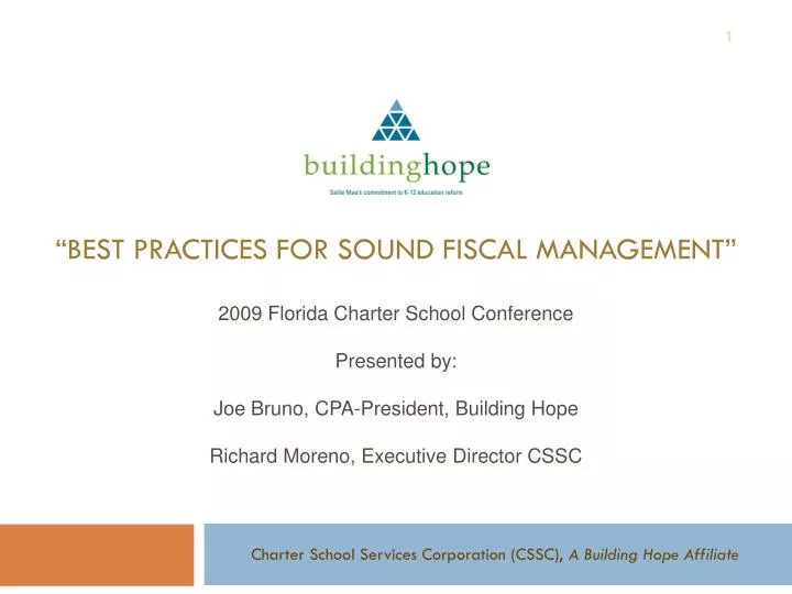 best practices for sound fiscal management