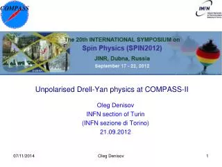 Unpolarised Drell-Yan physics at COMPASS-II