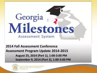 2014 Fall Assessment Conference Sessions