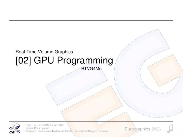 real time volume graphics 02 gpu programming