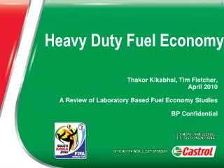 Heavy Duty Fuel Economy