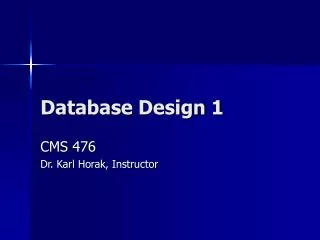 Database Design 1