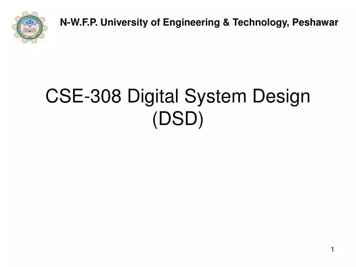 cse 308 digital system design dsd
