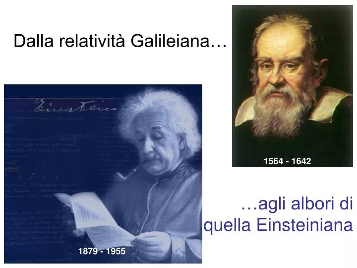 dalla relativit galileiana