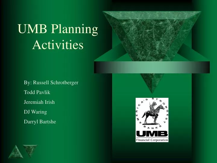 umb planning activities