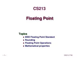 floating point