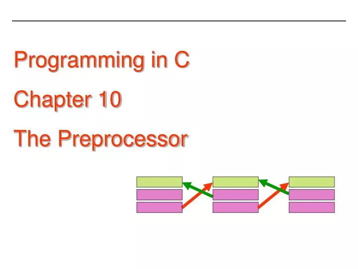 programming in c chapter 10 the preprocessor
