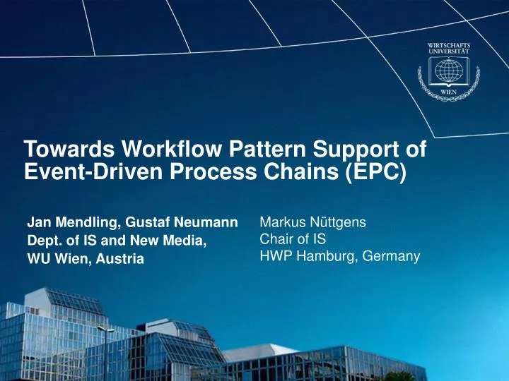 towards workflow pattern support of event driven process chains epc
