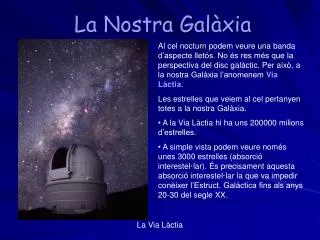 la nostra gal xia