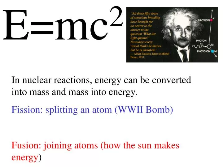 e mc 2