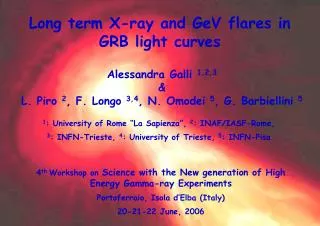 Long term X-ray and GeV flares in GRB light curves