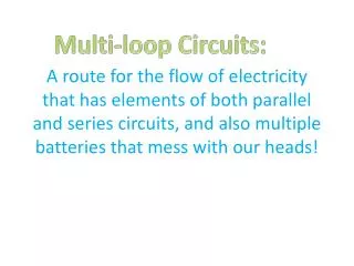 Multi-loop Circuits: