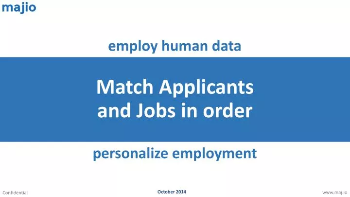 match applicants and jobs in order