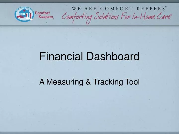 financial dashboard
