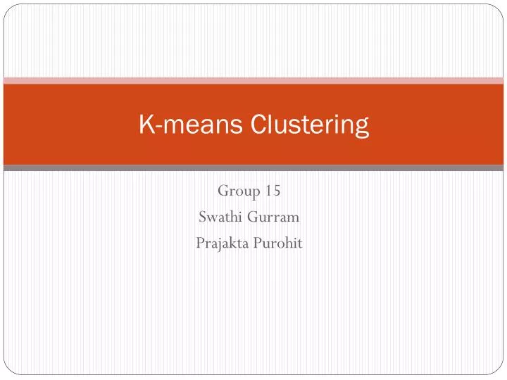 k means clustering