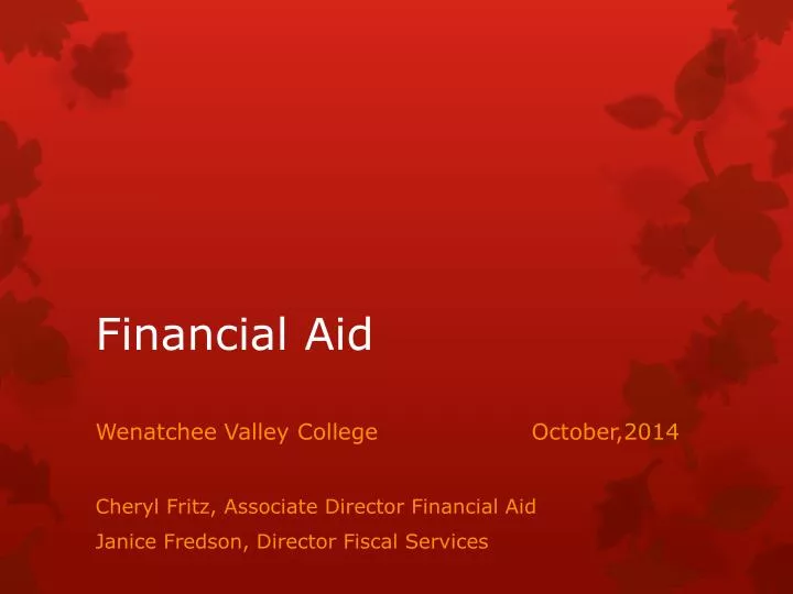financial aid