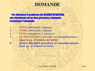 domande