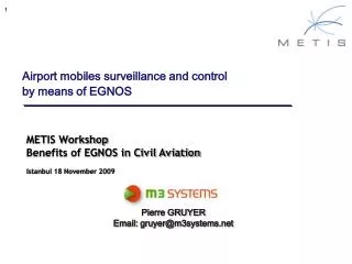 Airport mobiles surveillance and control by means of EGNOS