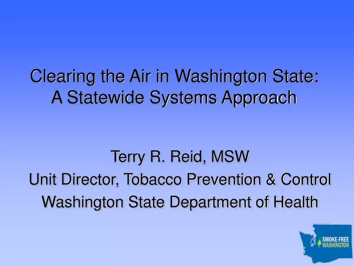 clearing the air in washington state a statewide systems approach