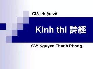 kinh thi