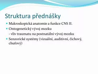 struktura p edn ky