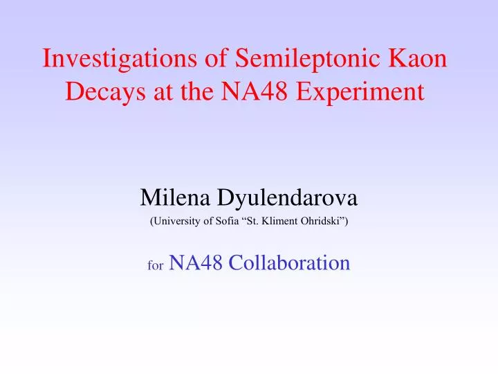 investigations of semileptonic kaon decays at the na48 xperiment
