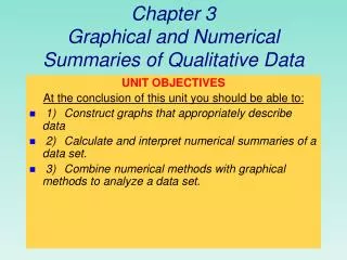 Chapter 3 Graphical and Numerical Summaries of Qualitative Data