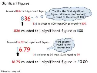 To round 836 to 1 significant figure