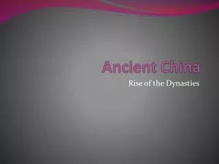 Ancient China