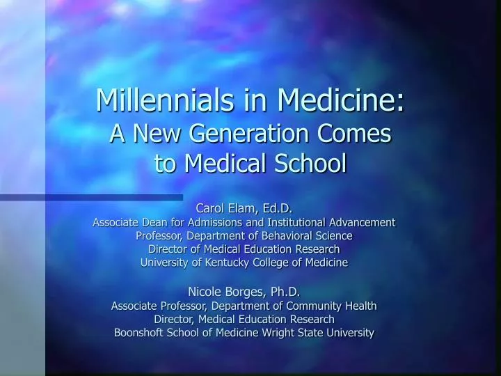 millennials in medicine a new generation comes to medical school
