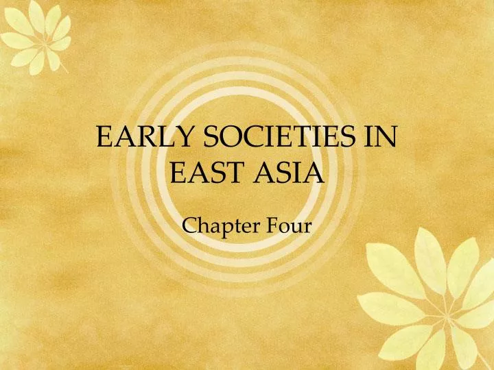early societies in east asia