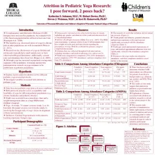 Attrition in Pediatric Yoga Research: 1 pose forward, 2 poses back?