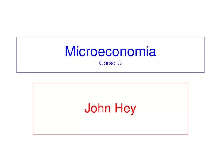 microeconomia corso c