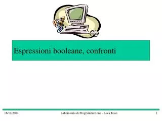 espressioni booleane confronti