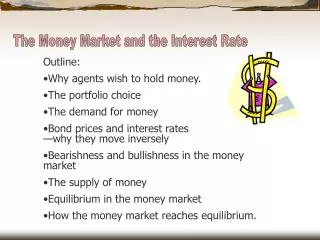 The Money Market and the Interest Rate