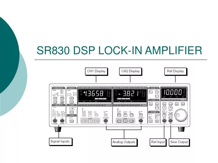 sr830 dsp lock in amplifier