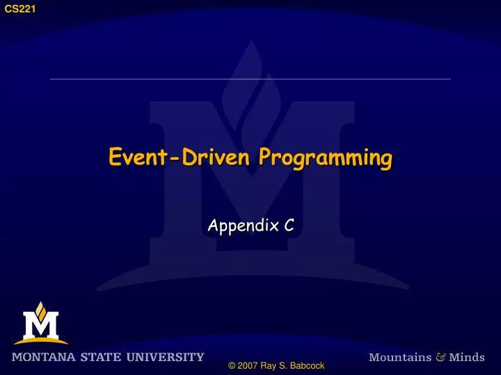 event driven programming