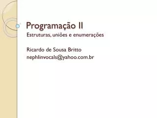 programa o ii