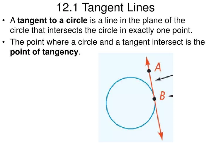 12 1 tangent lines