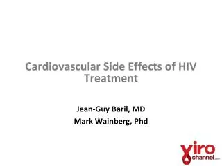 Cardiovascular Side Effects of HIV Treatment