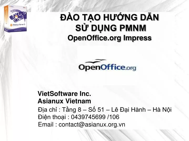 o t o h ng d n s d ng pmnm openoffice org impress