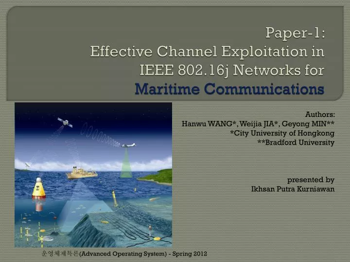 paper 1 effective channel exploitation in ieee 802 16j networks for maritime communications