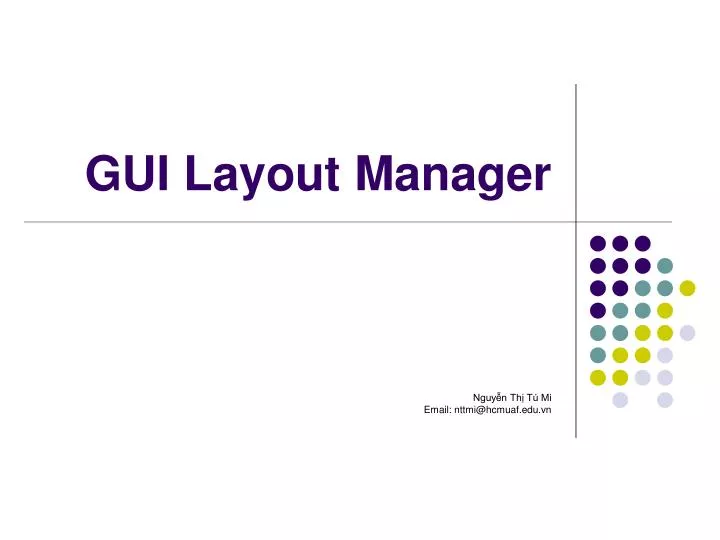 gui layout manager