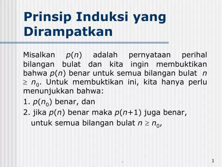 prinsip induksi yang dirampatkan