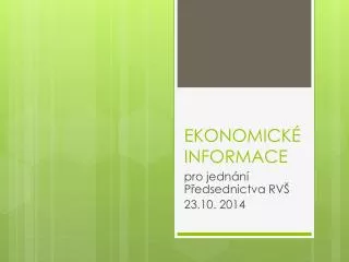 ekonomick informace